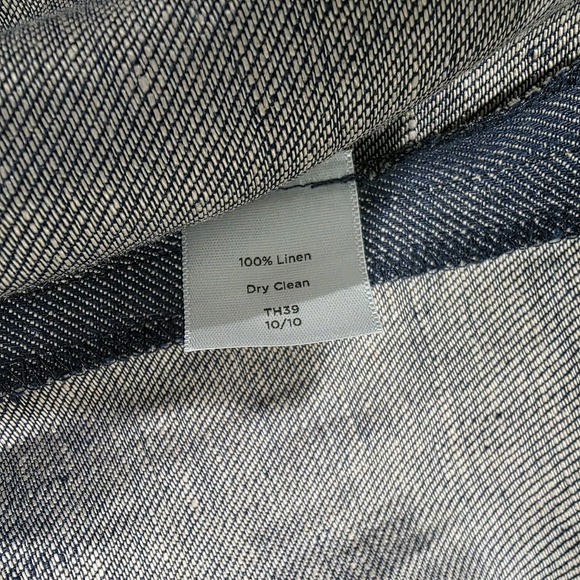 Talbots Linen Chambray Dress Size 2 Petite Blue Sundress Summer Mini - Picture 11 of 11